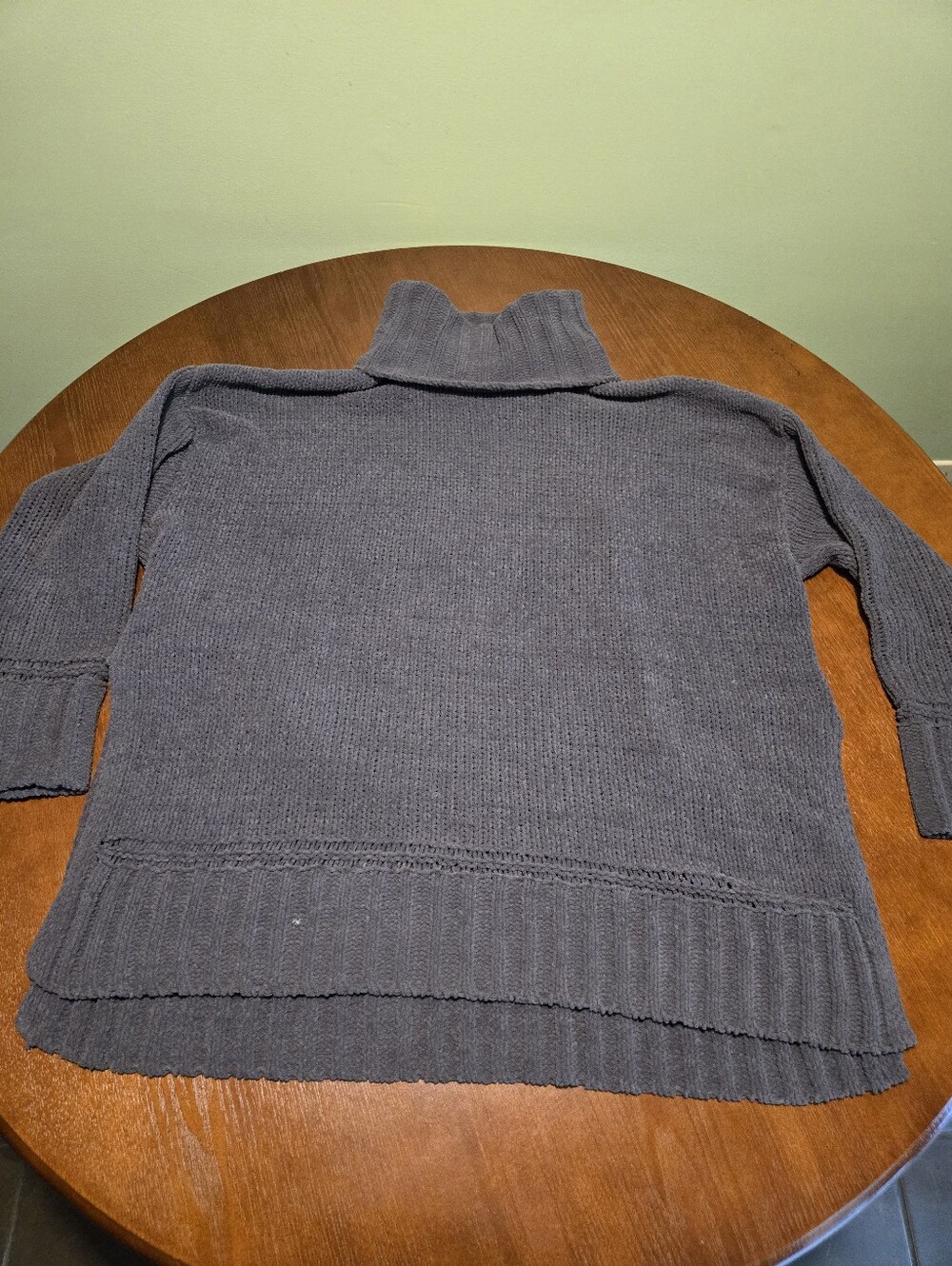 Aerie Gray Sweater Turtle Neck Small Soft Oversized